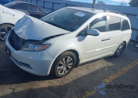 2015 Honda Odyssey Ex-L из США, поврежденный, VIN 5FNRL5H65FB016189
